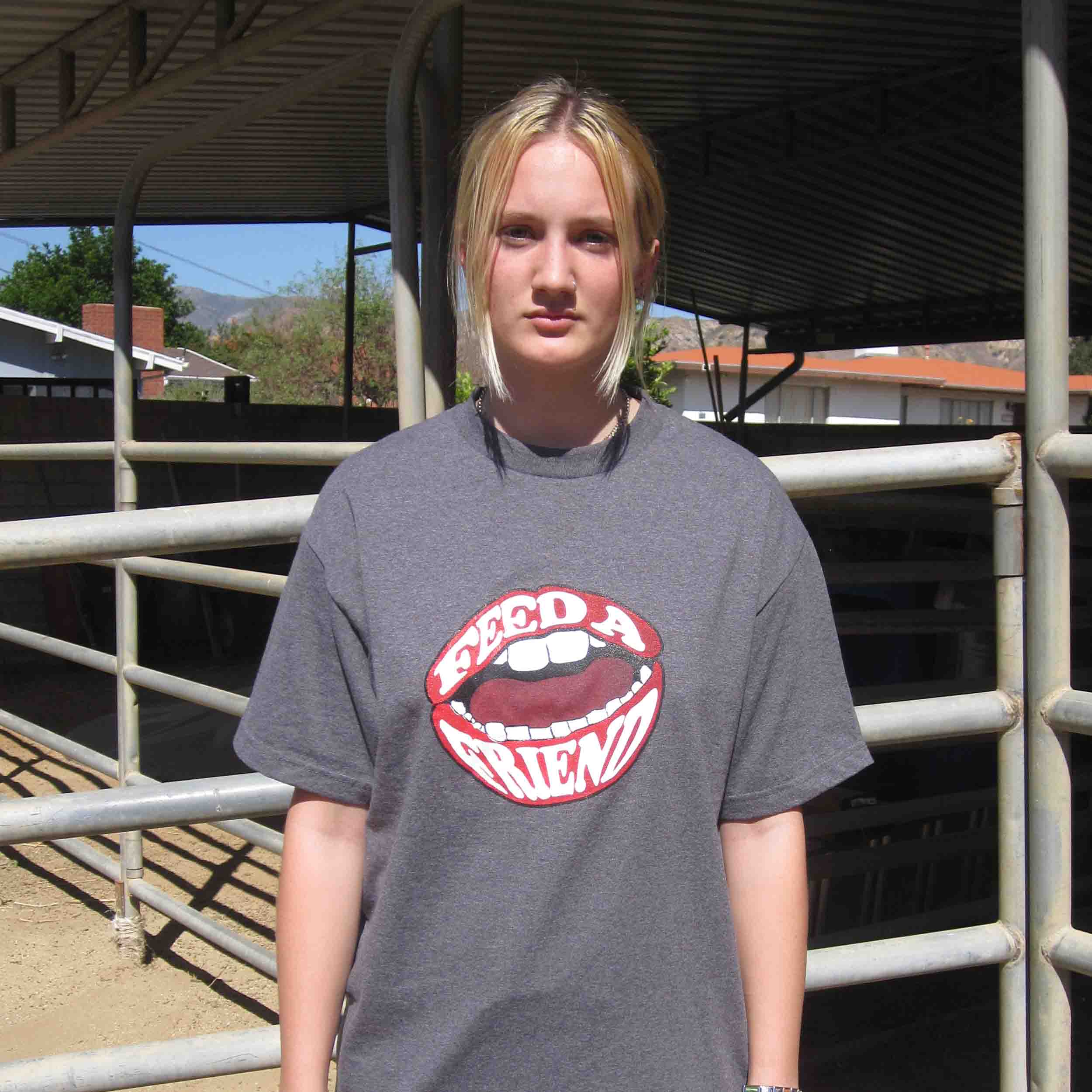 Feed a Friend T-Shirt Model photo